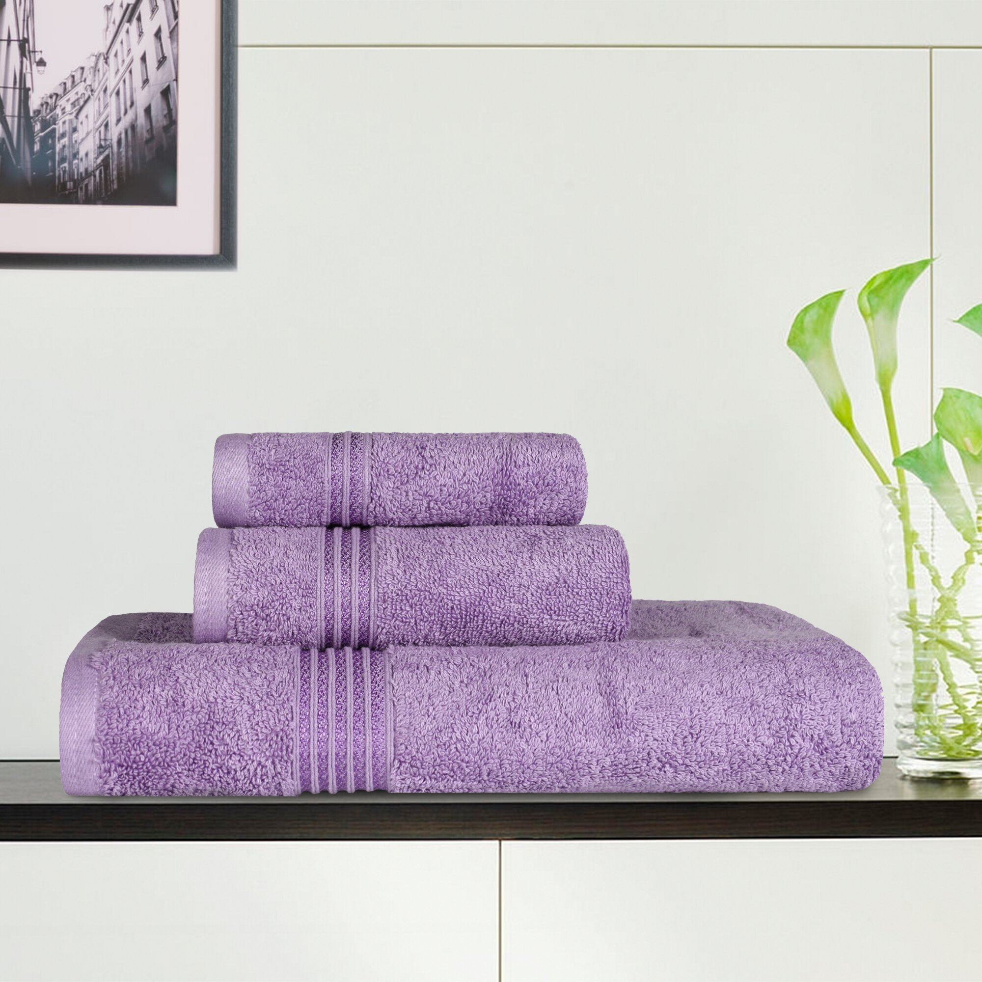 Three piece towel cheap set