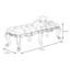 Banc rembourré en cuir véritable Ashmin