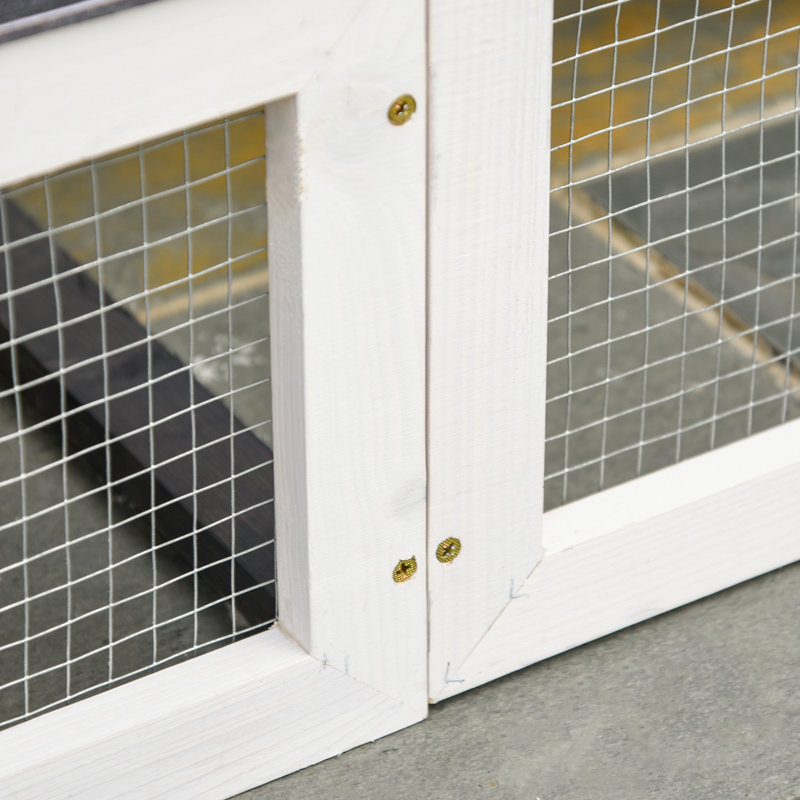 Cage à lapin avec rampe résistant aux intempéries Lunenburg