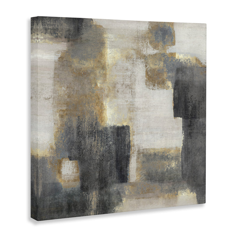 «Rustic Paint Strokes with Glam Undertones», art mural par Hannah Dawson, H 30 po x l 30 po