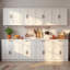 Table buffet de 126 po de large avec garde-manger