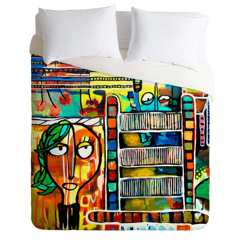 Robin Faye Gates Polyester Duvet Cover, Queen Duvet Cover + 2 Standard Shams