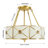 Naperville 4 - Light 18'' Unique/Statement Drum Flush Mount