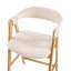 Upholstered Counter Stool with Solid Wood Frame