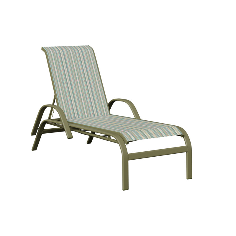 Murphy Outdoor Chaise Lounge, Green Sage