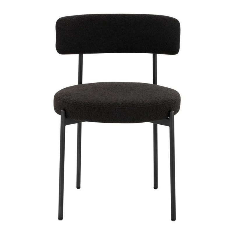 Chaise Mandala Boucle, Noir