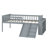 Bed Frame Featuring Storage Shelf, Slide, Ladder and Protective Guardrail-1761815689