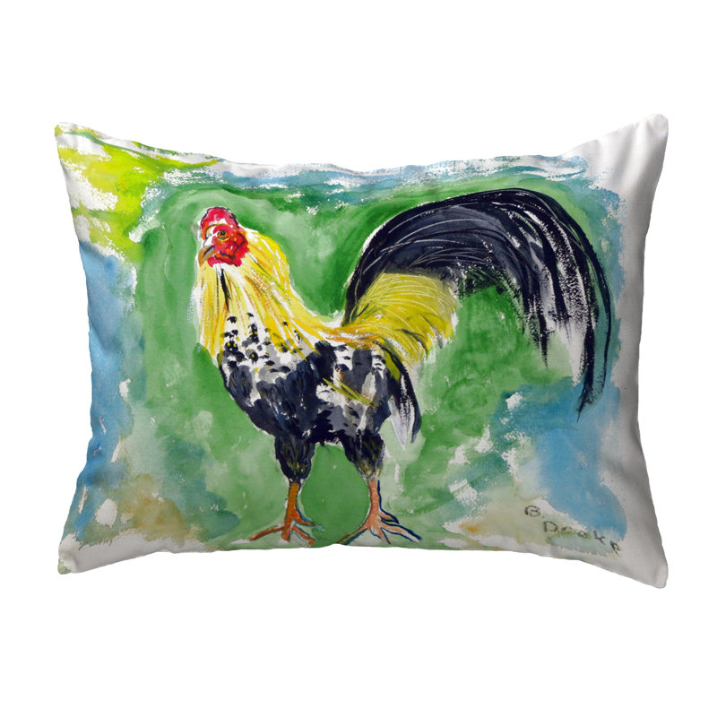 Coussin décoratif d'extérieur Bantam Rooster