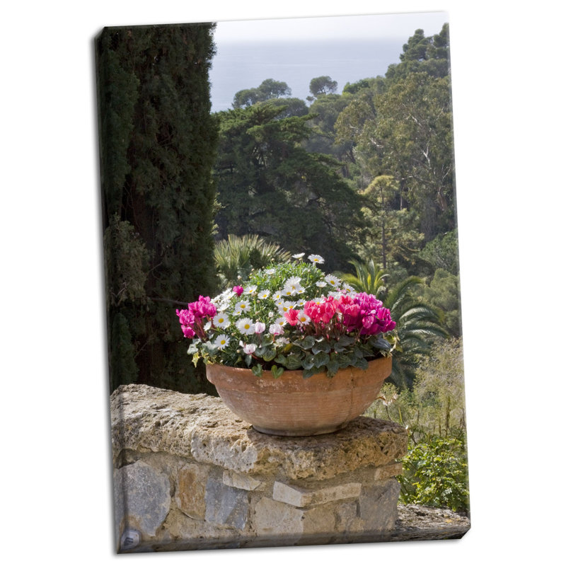 « italien jardin i », reproduction de photo sur toile tendue