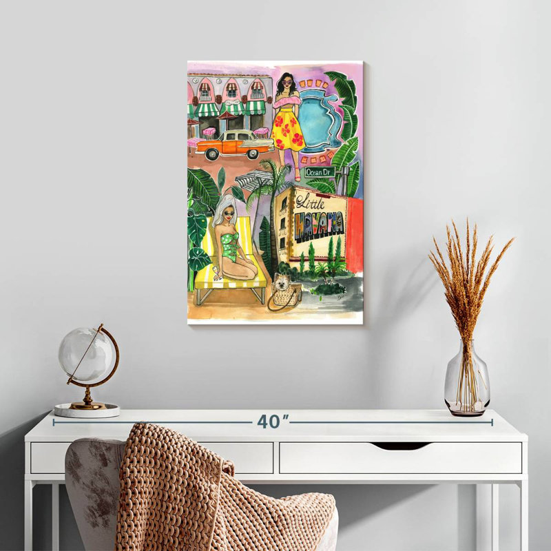 Aime Miami In The Spring, 24" H x 16" W