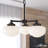 Hunter Saddle Creek 3 Light Chandelier Ceiling Light Fixture-73725866-73725867