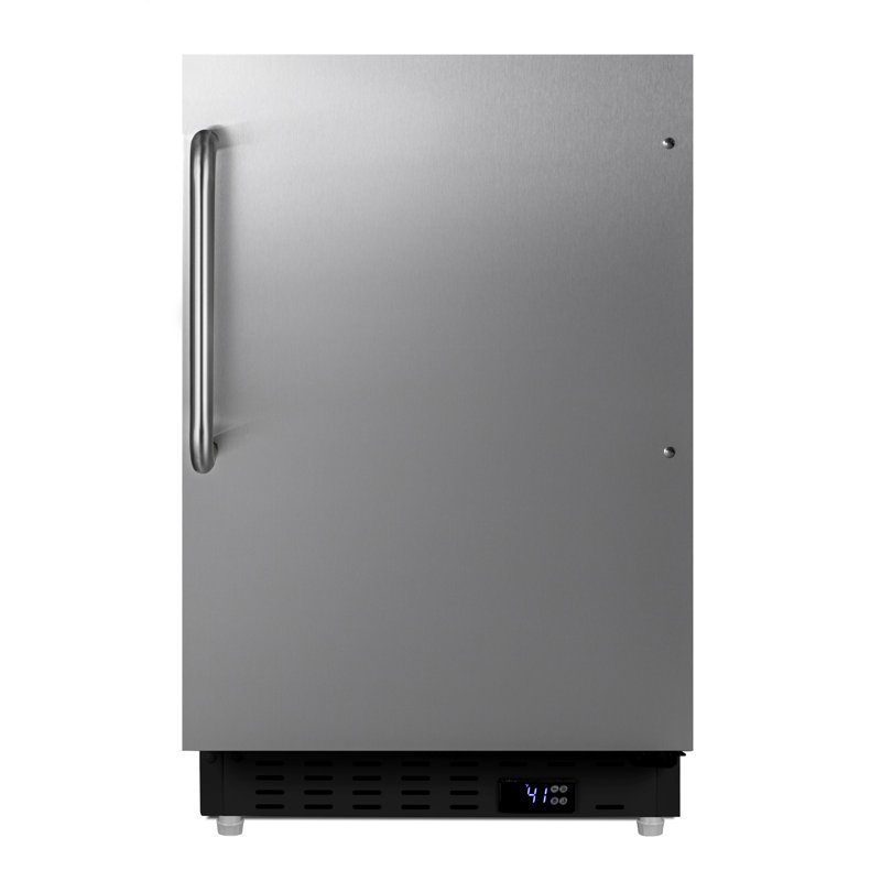 Summit Appliance 3.53 Cubic Feet Mini Fridge, Stainless Steel