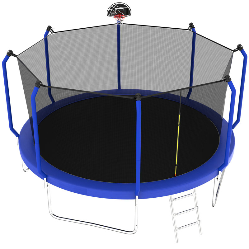 14FT Trampoline With Basketball Hoop