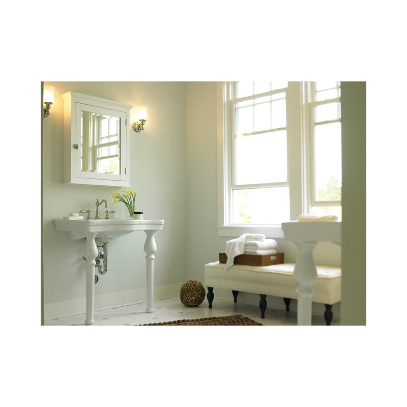 Victoria Widespread Bathroom Faucet with Drain Assembly, Antique Nickel