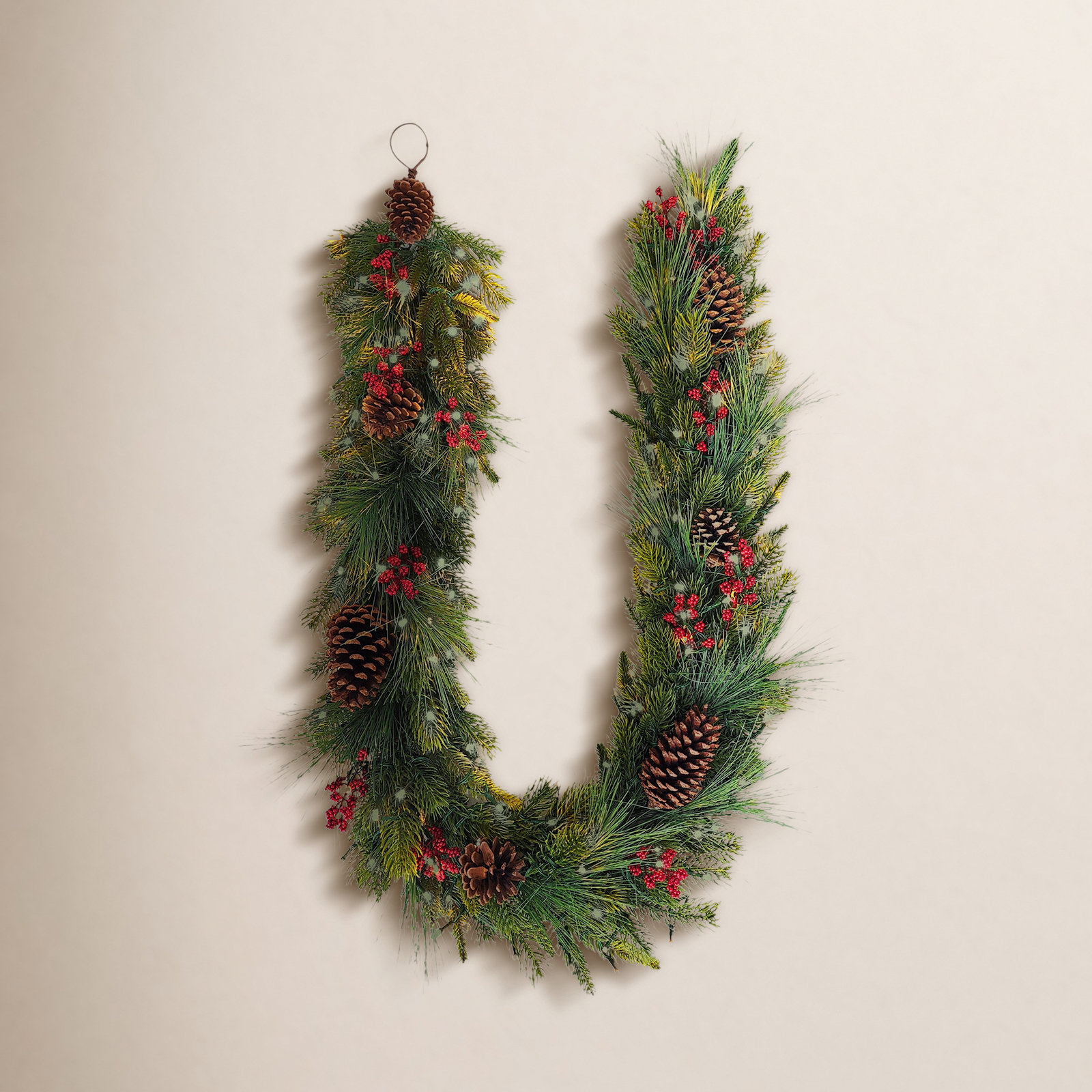 72" Pre-Lit Mixed Pine Garland