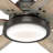 60" Warrant 6 - Blade LED Standard Ceiling Fan with Wall Control and Light Kit Included-39397228