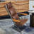 Peterson Wood Arm Genuine Leather Lounge Chair-115353677