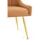 Chaise de salle à manger rembourrée en cuir avec dossier capitonné Diamond-355135067