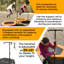 Machrus Upper Bounce 50" Mini Trampoline w/ Adjustable T-Shaped Handrail Hexagonal Rebounder Fitness-433987008