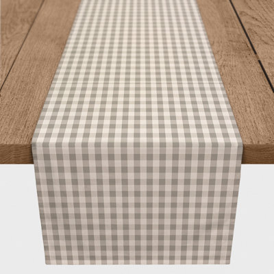 Synn Rectangular Plaid Table Runner