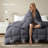 All Season Goose Feather Fiber Comforter Lightweight Duvet Insert-129046634-129046632