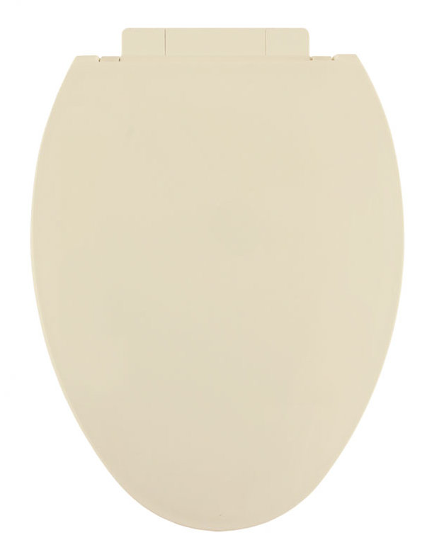 Siège de toilette allongé en plastique à fermeture lente, Os