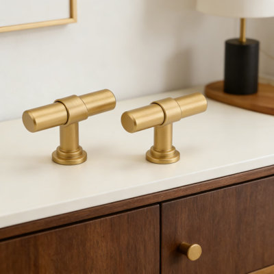 20-Pack Cabinet Handles And Drawer Pulls, Solid Zinc Alloy And Aluminum Construction, Classic Barrel Design With Corrosion-Resistant Finish, Includes Mounting Hardware