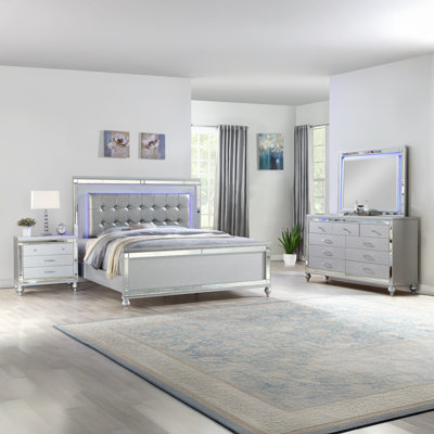 Denard Upholstered Standard Bedroom Set