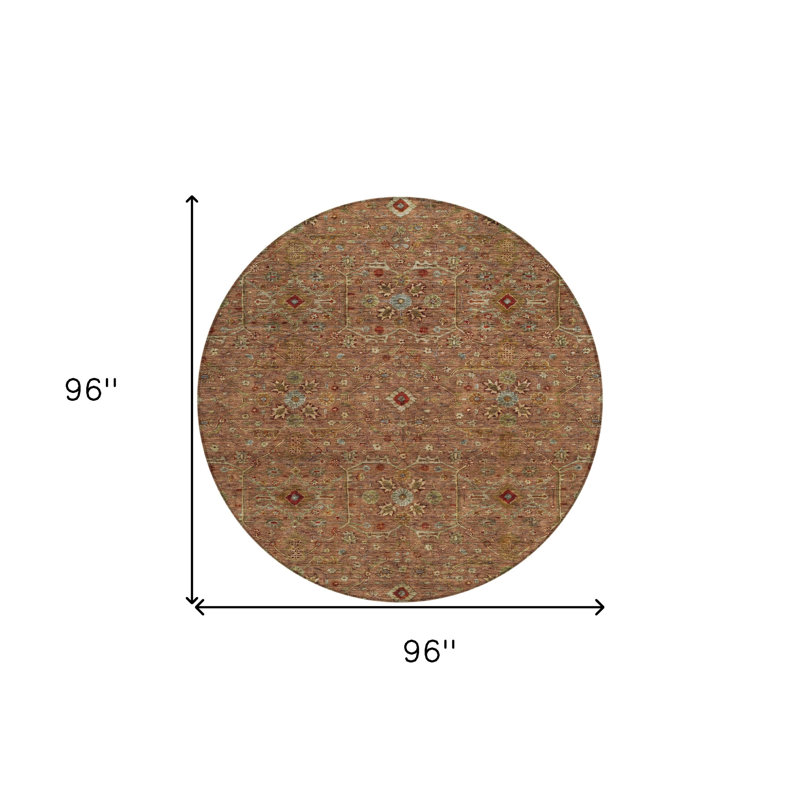Tapis rond 8 pi