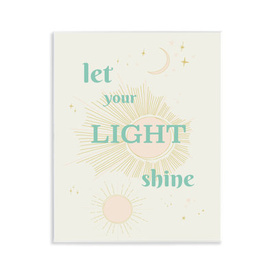 Let Your Light Shine, plaque murale, design par Sweet Melody Designs