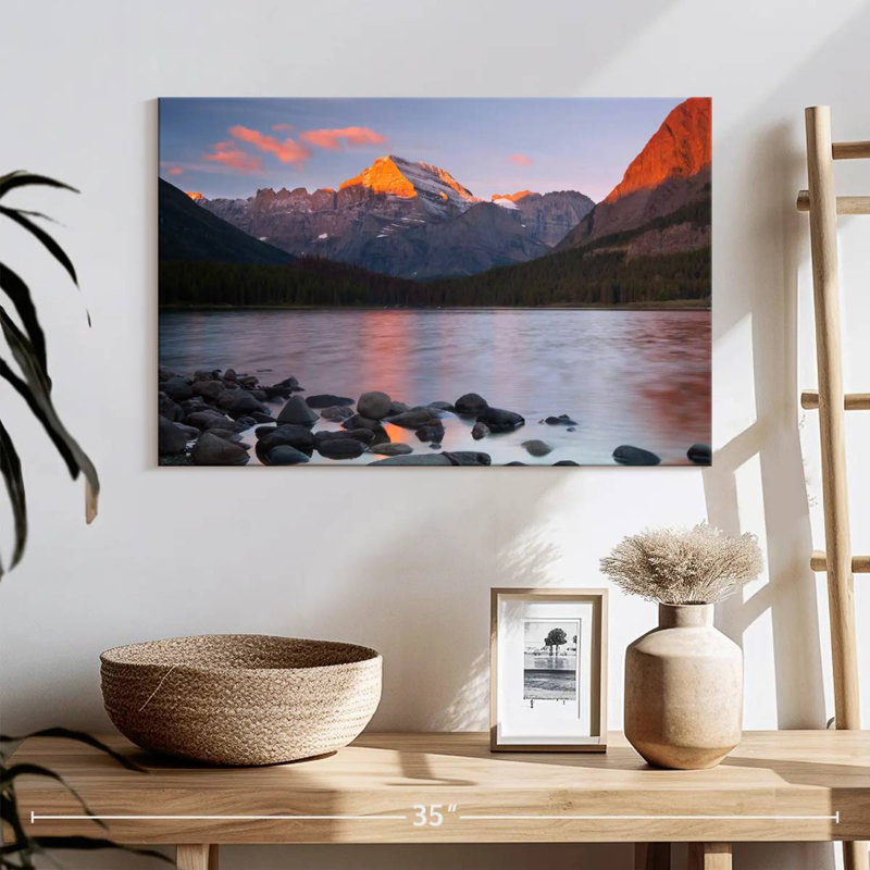 Coucher de soleil fantaisiste Alvord Montana, H 16 po x l 24 po