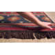 Mystica Handmade Wool Dark Red/Navy/Wheat Rug