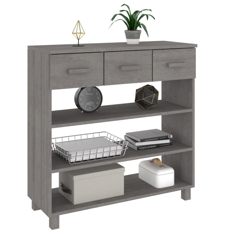 Console Console Table d'entrée pour table d'appoint HAMAR, Gris clair