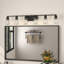 Knuth 6-Light Dimmable Steel Vanity Light