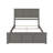Amear Solid Wood Foundation Bed with Matching Footboard-134548203-134548192