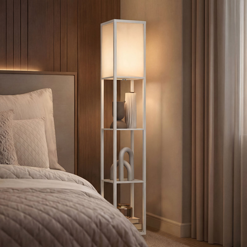 Retweet 160cm Column Floor Lamp, 3000K, White