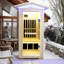 Single Person Spruce Far Infrared Sauna with Bluetooth Music Player