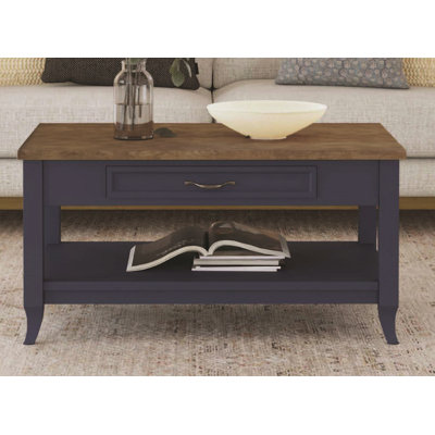 Table basse ivoire en bois d'amande