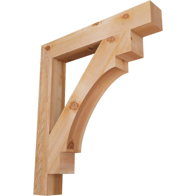 Support Merced Block, H 48 po x l 6 po x P 42 po, Cèdre rouge de l'Ouest (scié brut)