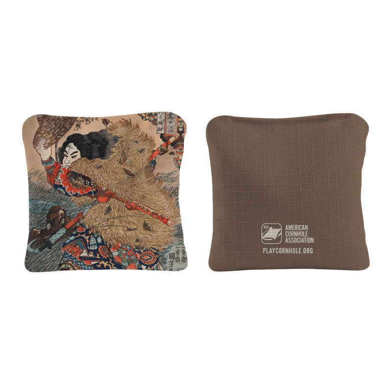 Japanese Warrior By Utagawa Kuniyoshi Synergy Pro Cornhole Bags