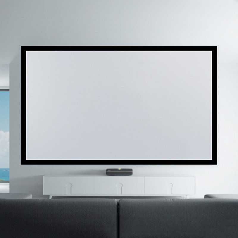 Cinéma maison 130 pouces à cadre fixe en aluminium 16: 9 HD, 130"