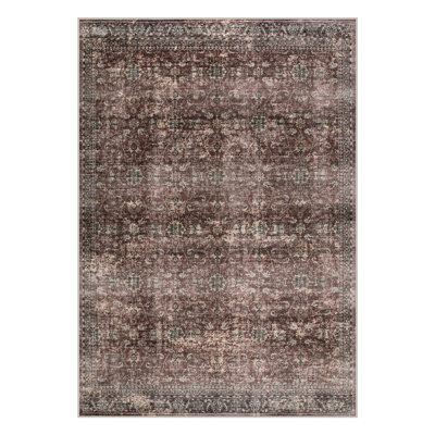 Tapis court rouille à motif rétro Western
