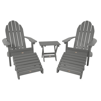 Mountain Bluff Adirondack Chair with Ottoman
