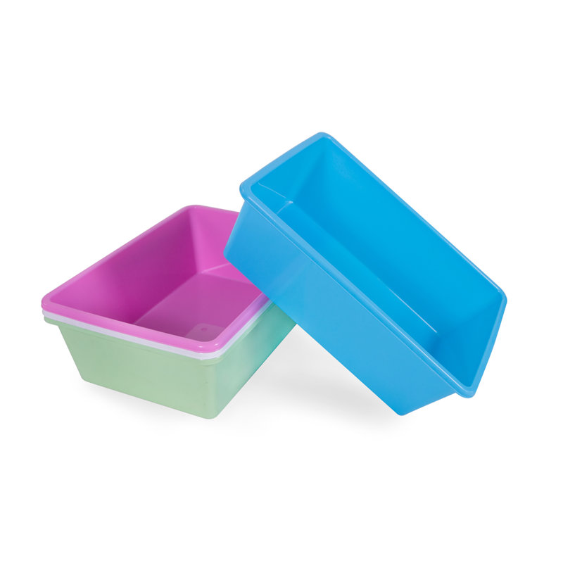 UNiPLAY Multicolor Stackable Plastic Storage Bins for Kids