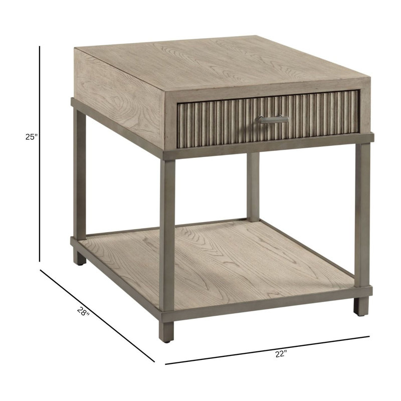 Barksdale End Table with Storage