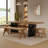 Rectangular Solid wood Butterfly Leaf Dining Table-1592069995-1592069993