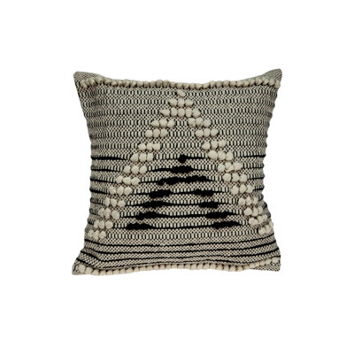 Janice Bohemian Beige Throw Pillow