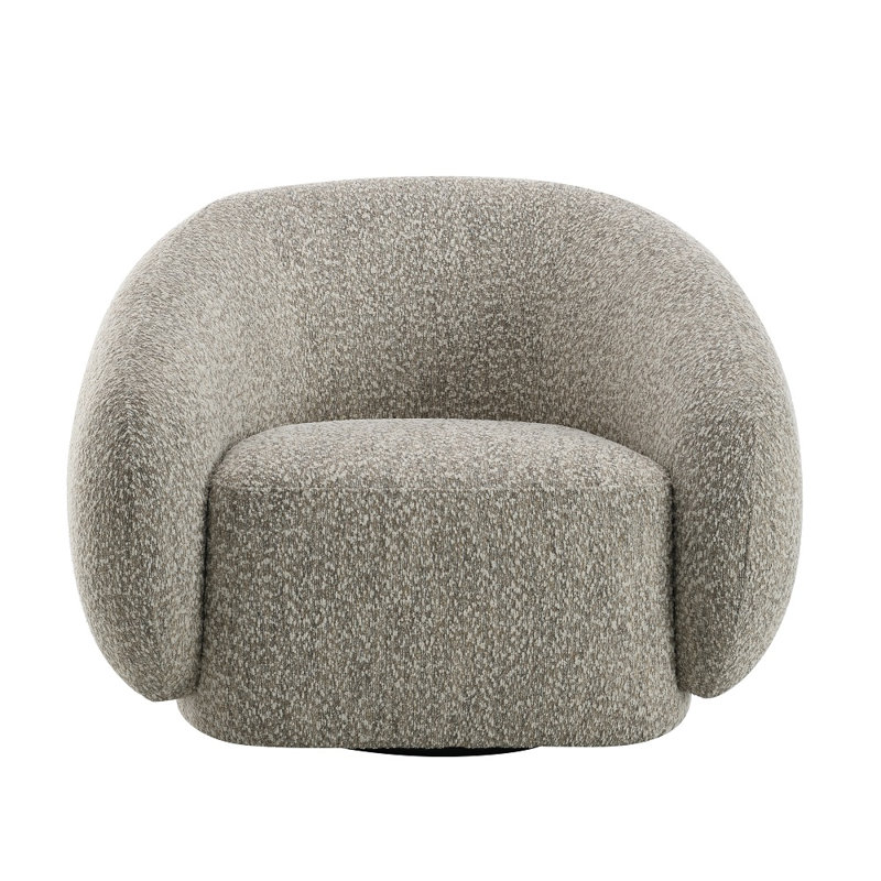 Isabel Chair W/Swivel,Accent chair,Living room chair, Sarvar Brown Boucle