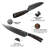 Yatoshi Knives 7 Piece High Carbon Stainless Steel Knife Block Set
