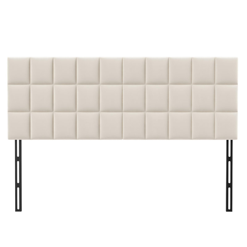 Upholstered Headboard, King, White